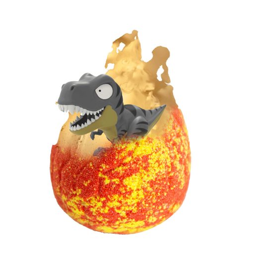 Crazee Inkee vegan fürdőgolyó csomag dino figurával barack aromájú