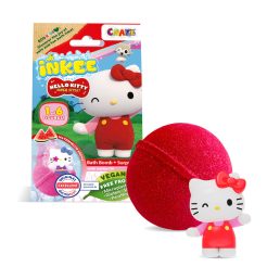   Crazee Inkee vegan fürdőgolyó csomag Hello Kitty figurával dinnye aromájú