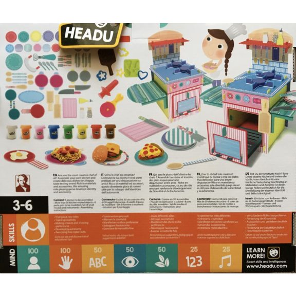 Első konyhám- Montessori fejlesztő kreatív játék-Headu