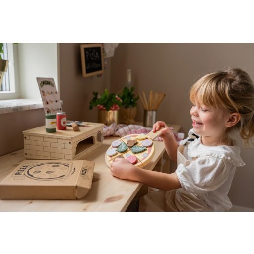 Pizzasütő fa játékkészlet Jabadabado