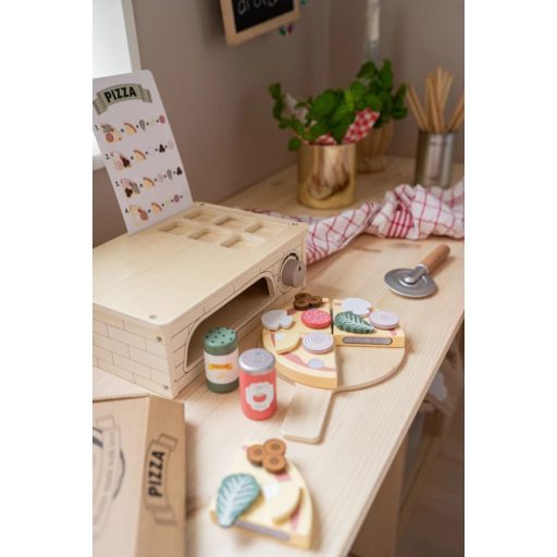 Pizzasütő fa játékkészlet Jabadabado