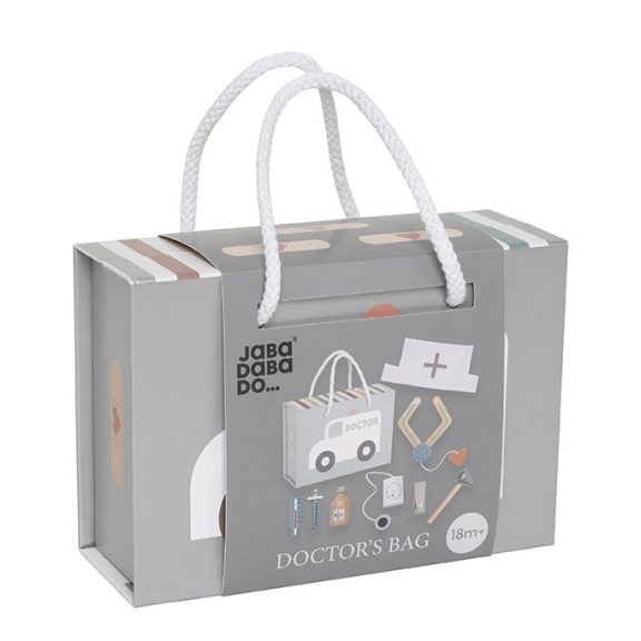 Orvosi játékkészlet kistáskával, Ezüstszürke Jabadabado