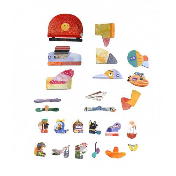 Mágneses puzzle játék repülők Mieredu