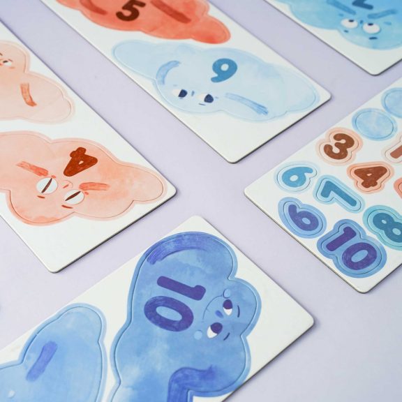 Esőcsepp matematikai mágneses táblajáték, MierEdu