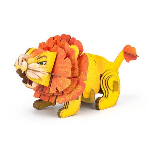 Hangot adó 3D állatos puzzle, Oroszlán MierEdu