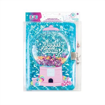   Make It Real, 3C4G Rágógumi csillámos zárható titkos napló tollal