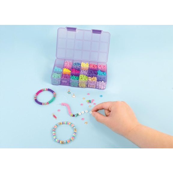Make It Real Heishi gyöngyök tárolóban-3300 db-os készlet