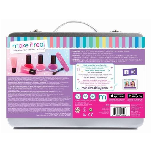 Make It Real -Szépség sminkkészlet fém dobozban