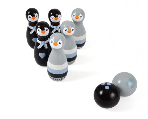 Fa pingvines bowling játék