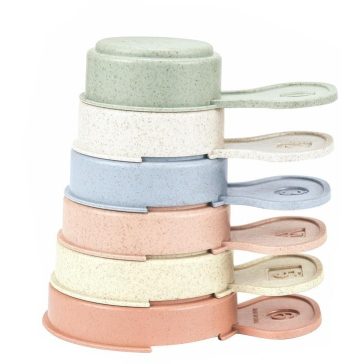   Öko fürdő- és homokozó játék, Toronyépítő csészék Magni