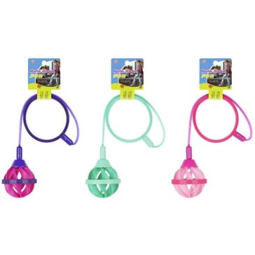 Hula hoop ugráló játék labdával, 3 féle színben Magni