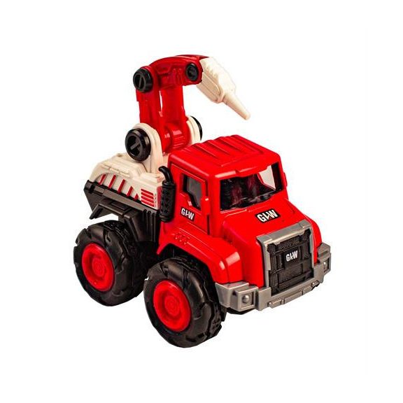 Hátrahúzós fém tűzoltó autók nagyméretű kerékkel, többféle Magni