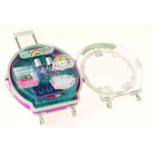 Unikornisos gurulós körömápoló bőrönd, 2 féle - Nice Group