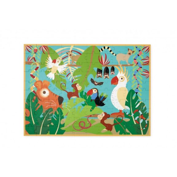 Dzsungeles puzzle 100 db-os Scratch Europe