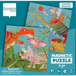 Mágneses puzzle könyv - Dínók - Scratch Europe
