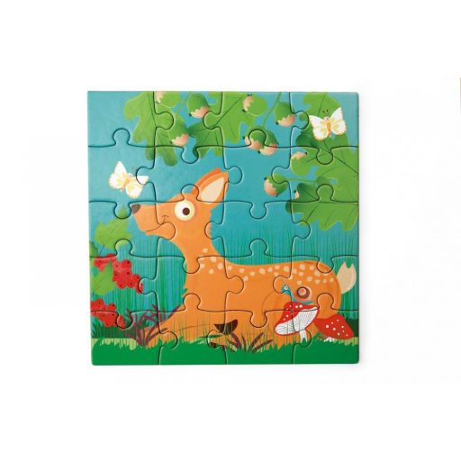  Mágneses puzzle könyv - Erdő - Scratch Europe