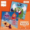 Mágneses puzzle könyv - Szörnyecskék - Scratch Europe