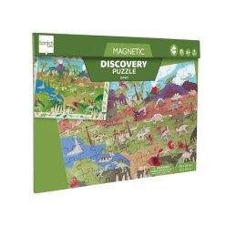   2 az 1-ben mágneses puzzle és megfigyelő játék, Dinoszauruszok Scratch Europe