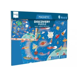   2 az 1-ben mágneses puzzle és megfigyelő játék, Világűr Scratch Europe