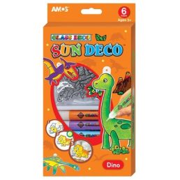 Üvegfestés- Dinoszauruszos-6db sablon Amos