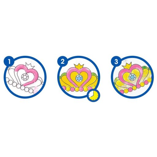 Üvegfestés- 6db hercegnők világa sablon Amos