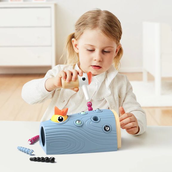 Montessori fejlesztő játék - madár etetés TOPBRIGHT