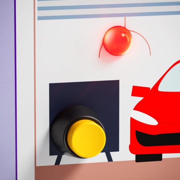 Montessori interaktív házikó tábla fényekkel és kapcsolókkal TOPBRIGHT