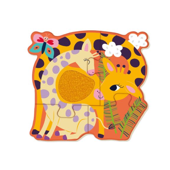 Tapintós puzzle csomag- Tenger állatai- Vadonélő állatok