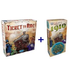   Ticket to Ride - alapjáték + 1910 kiegészítő társasjátékcsomag