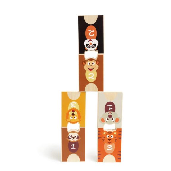 2 az 1-ben Toronyépítő és bowling játék, Állatok Scratch Europe